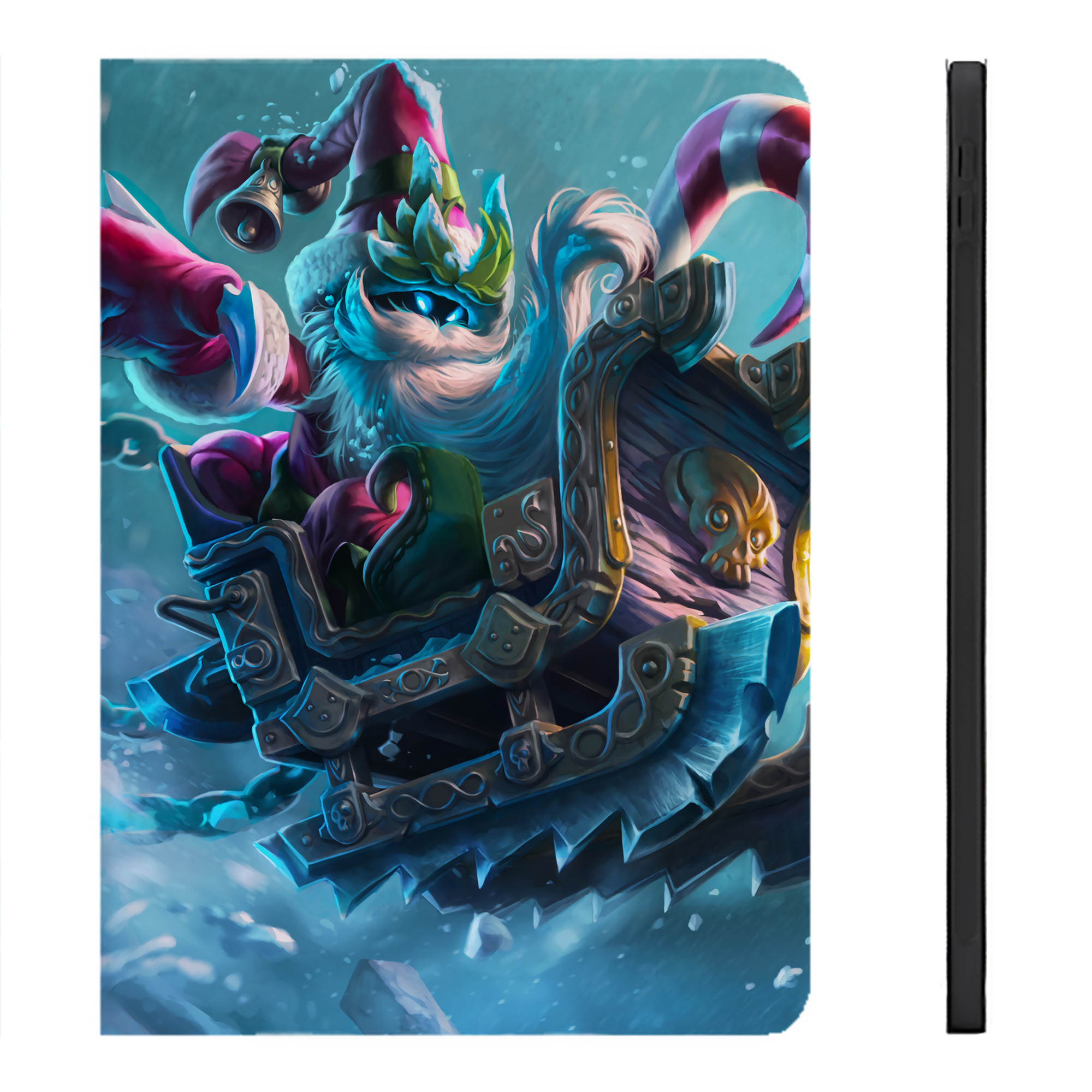 （画像用） リーグ・オブ・レジェンド League of Legends LOL IPadケース ペンホルダー付き ブックスタイルデザイン